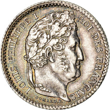 Moneta, Francia, Louis-Philippe, 25 Centimes, 1845, Rouen, SPL-, Argento