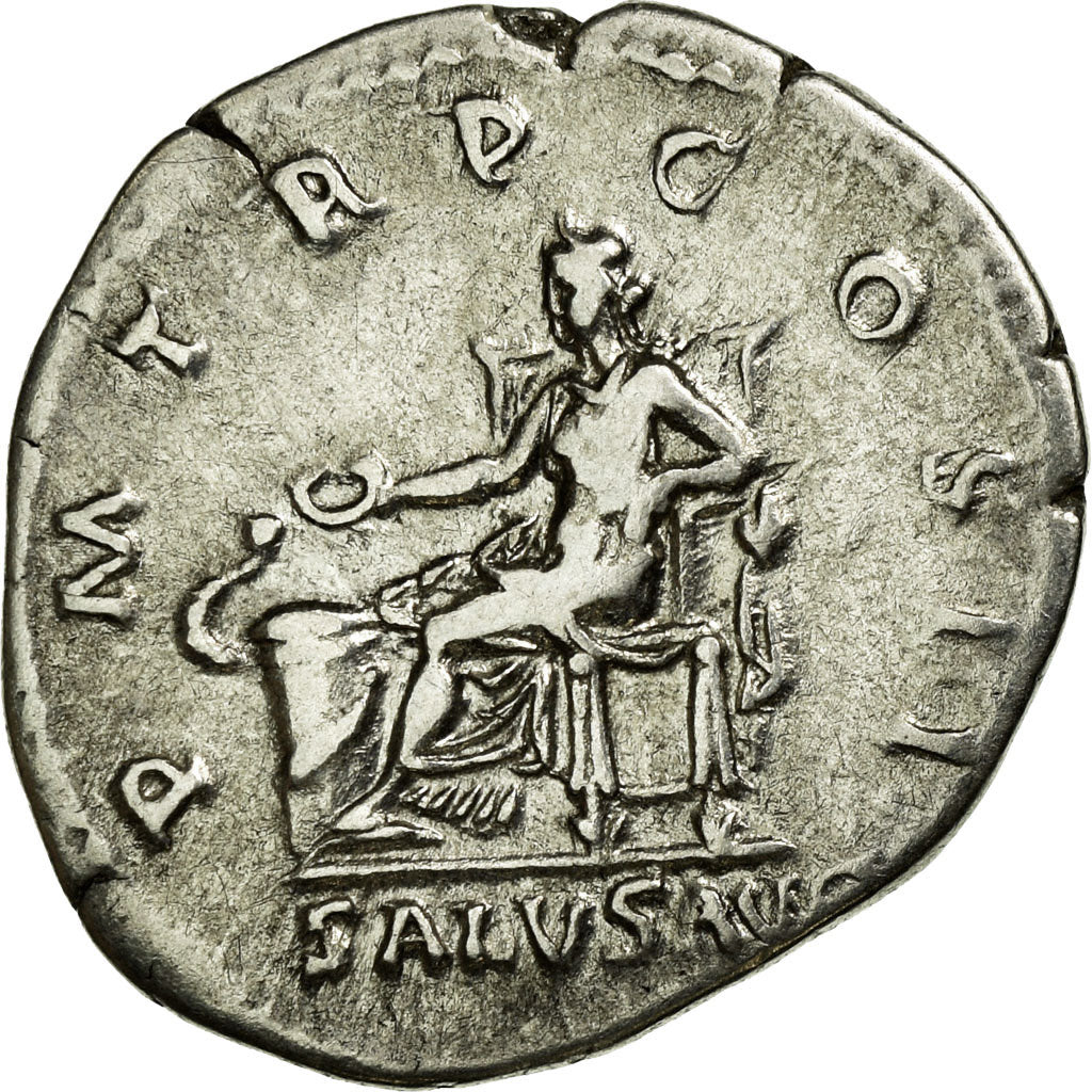 Moneta, Hadrian, Denarius, BB+, Argento, Cohen:1350