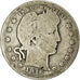Coin, United States, Barber Quarter, Quarter, 1916, U.S. Mint, Denver, F(12-15)