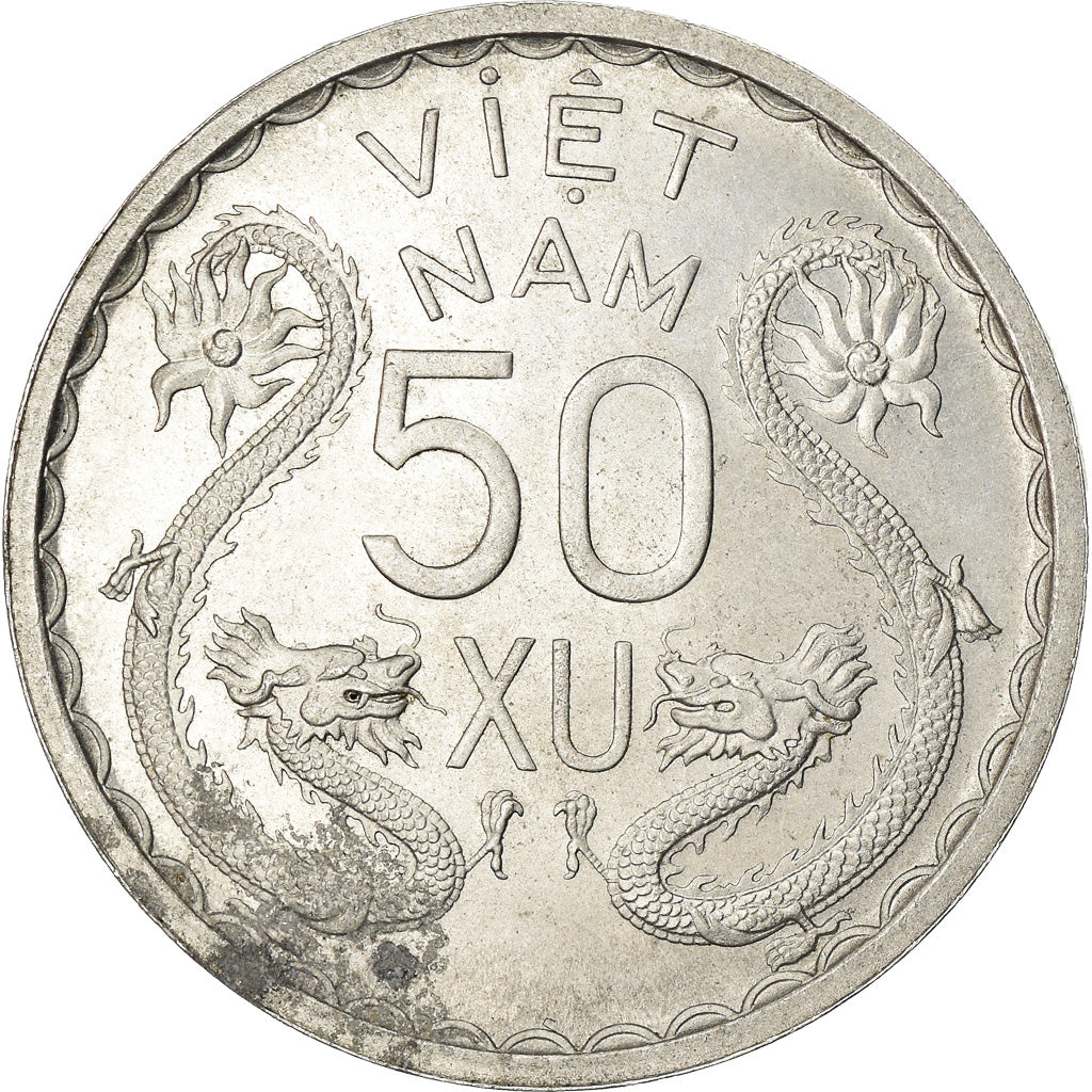 Coin, Vietnam, STATE OF SOUTH VIET NAM, 50 Xu, 1953, Paris, MS(60-62), Aluminum