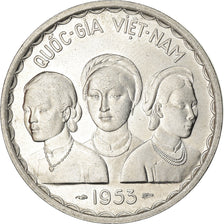 Moeda, Vietname, STATE OF SOUTH VIET NAM, 50 Xu, 1953, Paris, MS(63), Alumínio