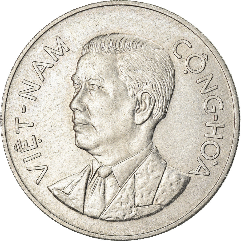 Moneda, Vietnam, STATE OF SOUTH VIET NAM, 50 Su, 1960, Paris, EBC, Aluminio