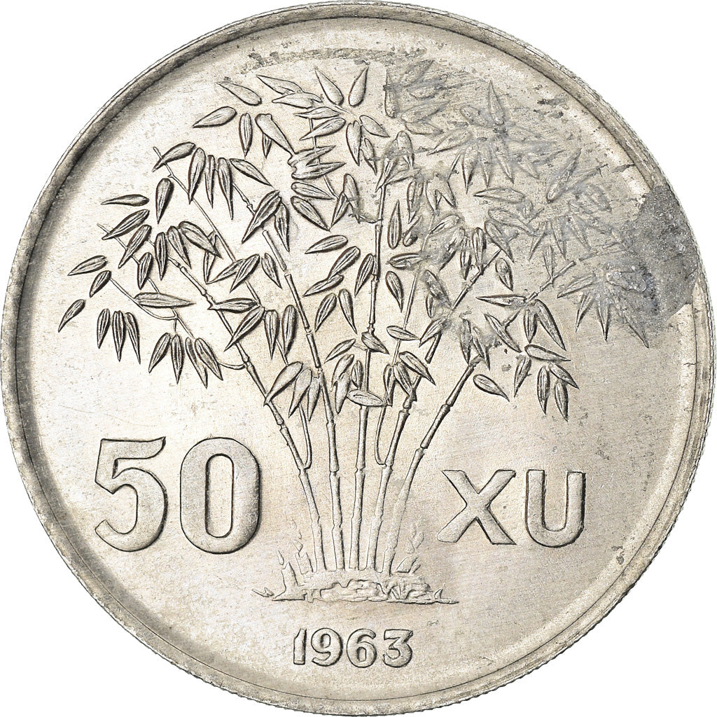 Coin, Vietnam, STATE OF SOUTH VIET NAM, 50 Xu, 1963, Vantaa, AU(55-58)