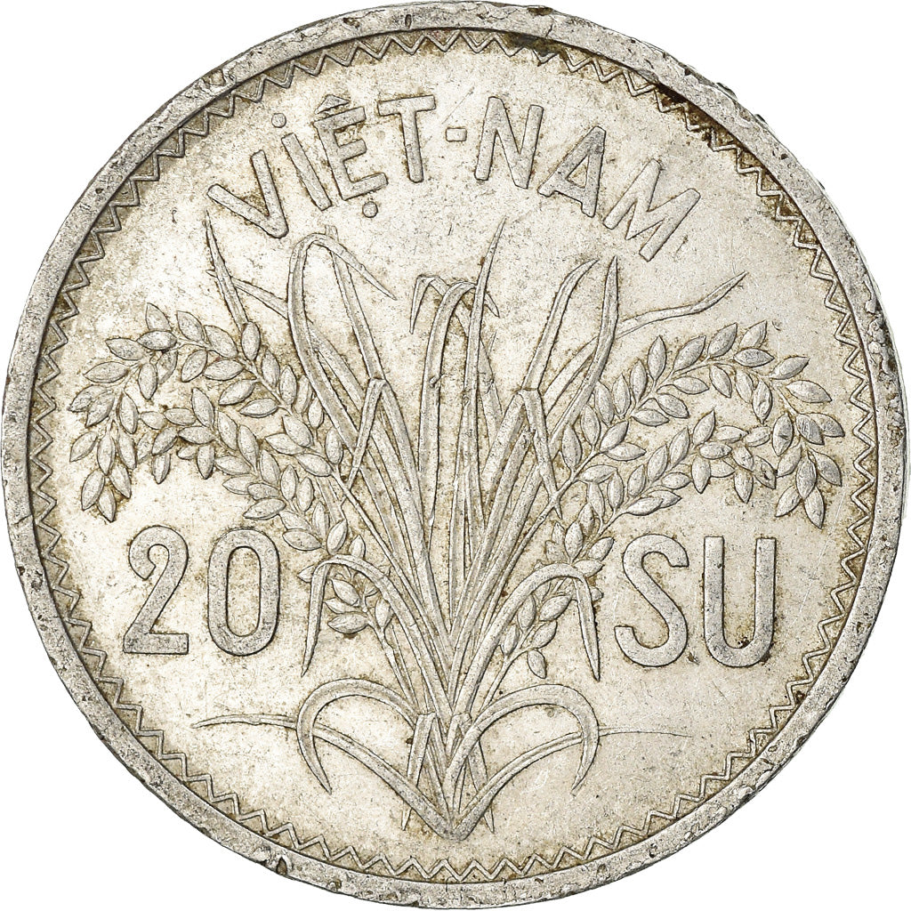 Monnaie, Viet Nam, STATE OF SOUTH VIET NAM, 20 Su, 1953, Paris, TTB, Aluminium