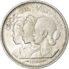 Moneda, Vietnam, STATE OF SOUTH VIET NAM, 20 Su, 1953, Paris, EBC, Aluminio
