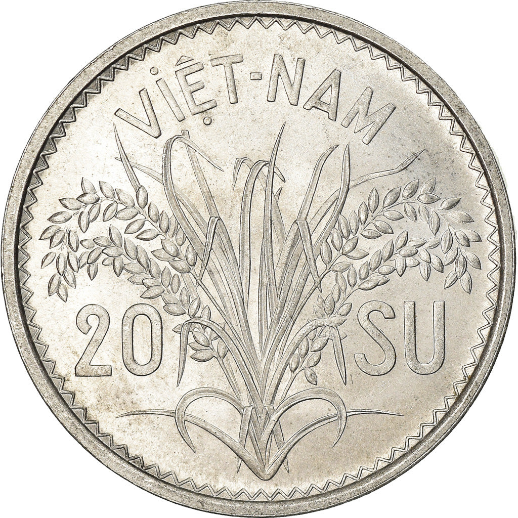Monnaie, Viet Nam, STATE OF SOUTH VIET NAM, 20 Su, 1953, Paris, SUP+, Aluminium