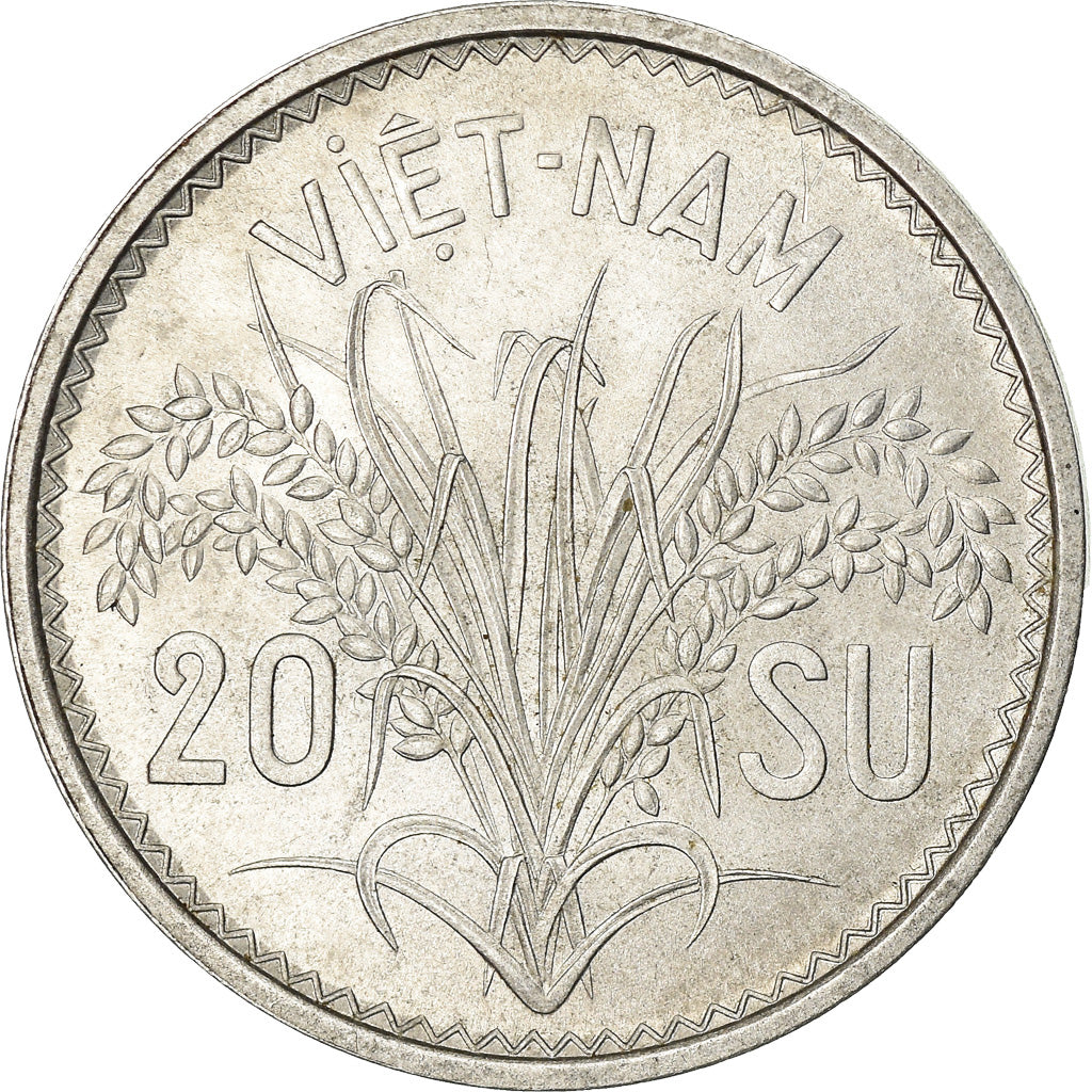 Monnaie, Viet Nam, STATE OF SOUTH VIET NAM, 20 Su, 1953, Paris, SUP+, Aluminium