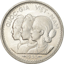 Coin, Vietnam, STATE OF SOUTH VIET NAM, 20 Su, 1953, Paris, MS(60-62), Aluminum