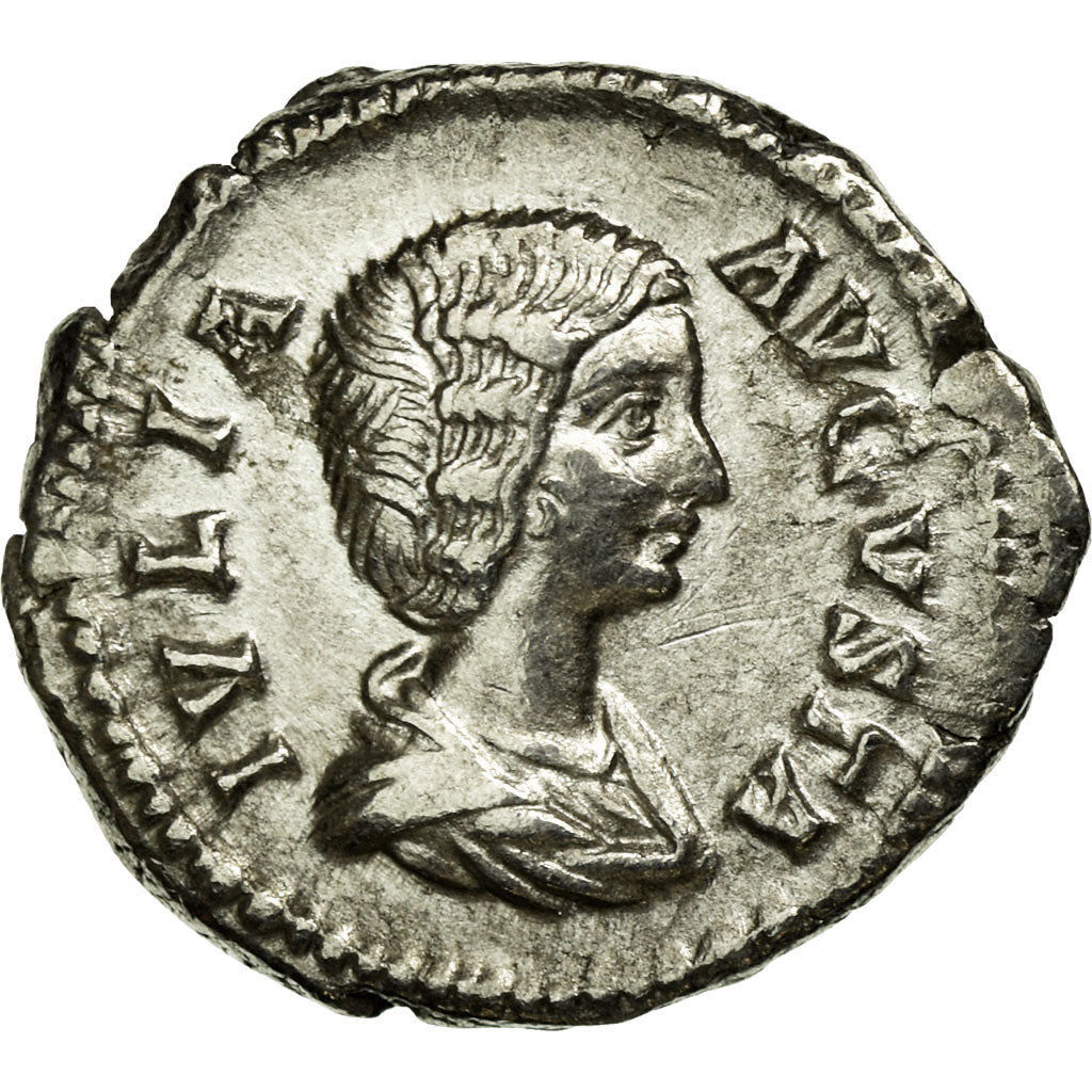 Moneta, Julia Domna, Denarius, SPL-, Argento, Cohen:150