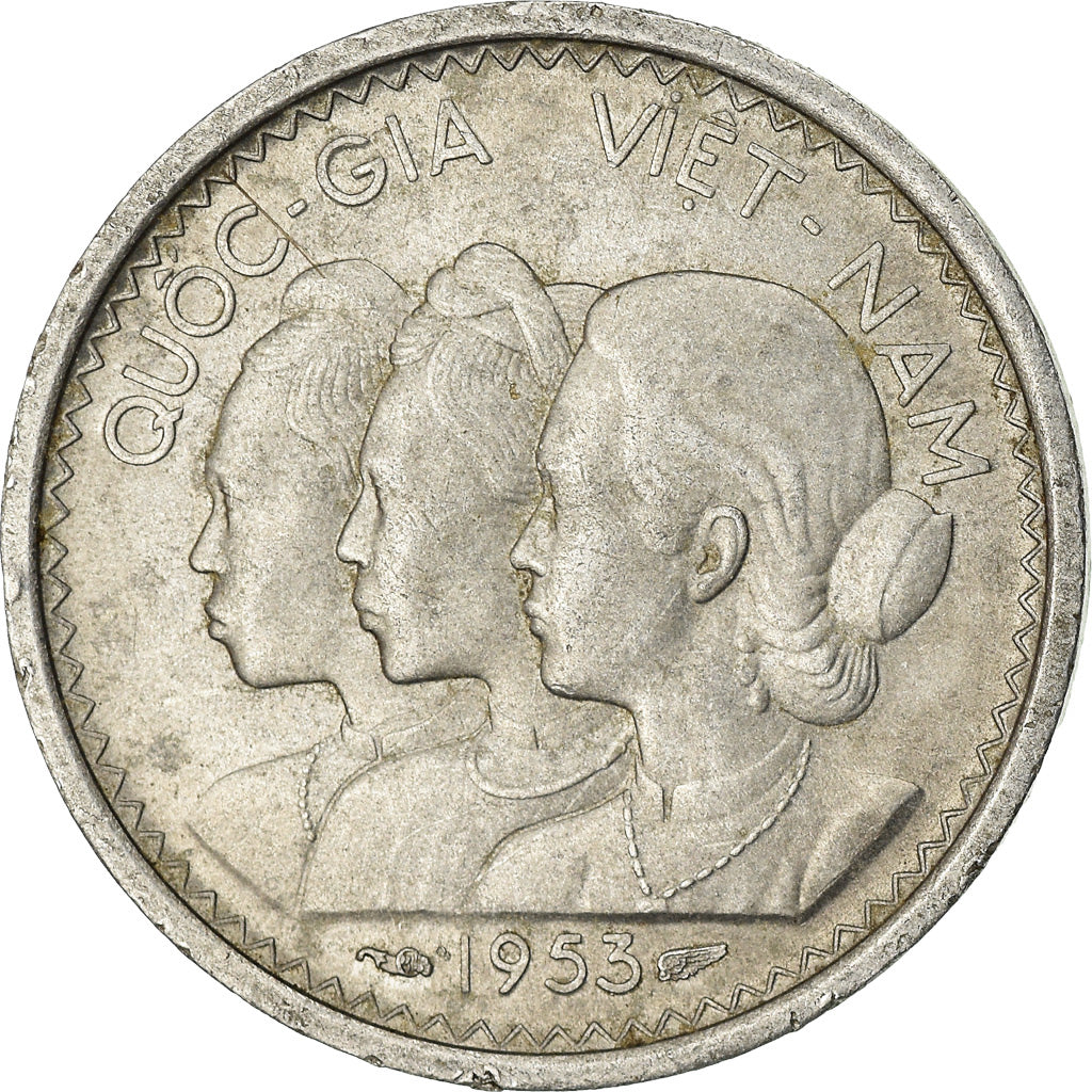 Monnaie, Viet Nam, STATE OF SOUTH VIET NAM, 10 Su, 1953, Paris, TTB+, Aluminium
