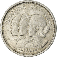 Moneda, Vietnam, STATE OF SOUTH VIET NAM, 10 Su, 1953, Paris, MBC+, Aluminio