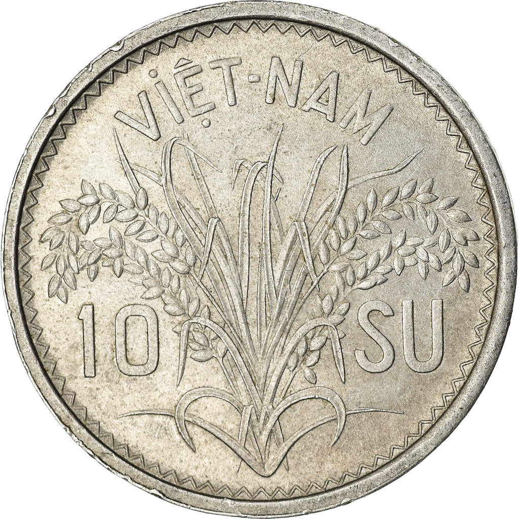 Monnaie, Viet Nam, STATE OF SOUTH VIET NAM, 10 Su, 1953, Paris, TTB+, Aluminium