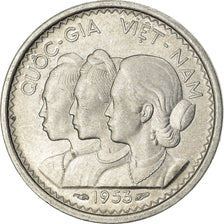 Coin, Vietnam, STATE OF SOUTH VIET NAM, 10 Su, 1953, Paris, AU(55-58), Aluminum