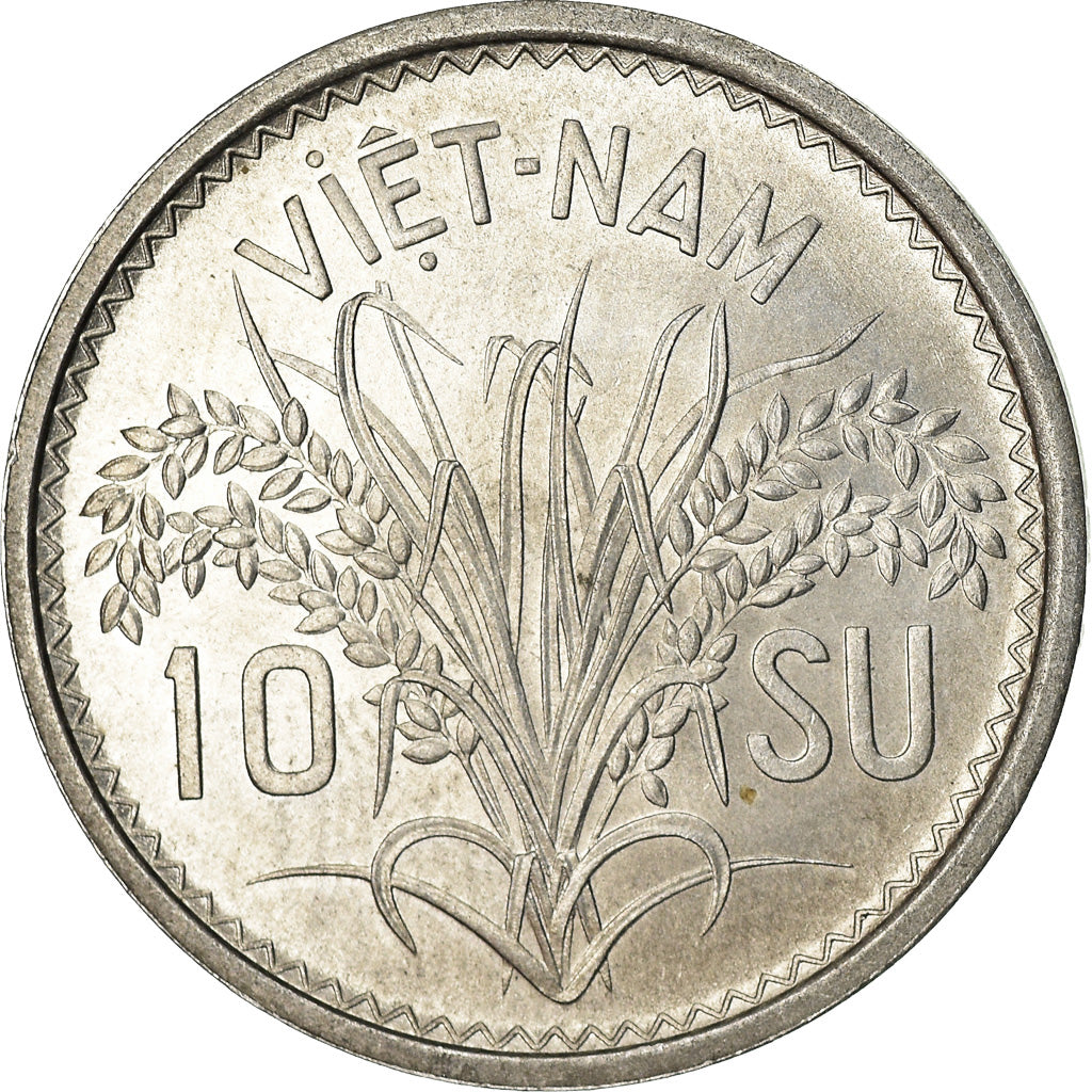 Moeda, Vietname, STATE OF SOUTH VIET NAM, 10 Su, 1953, Paris, MS(60-62)