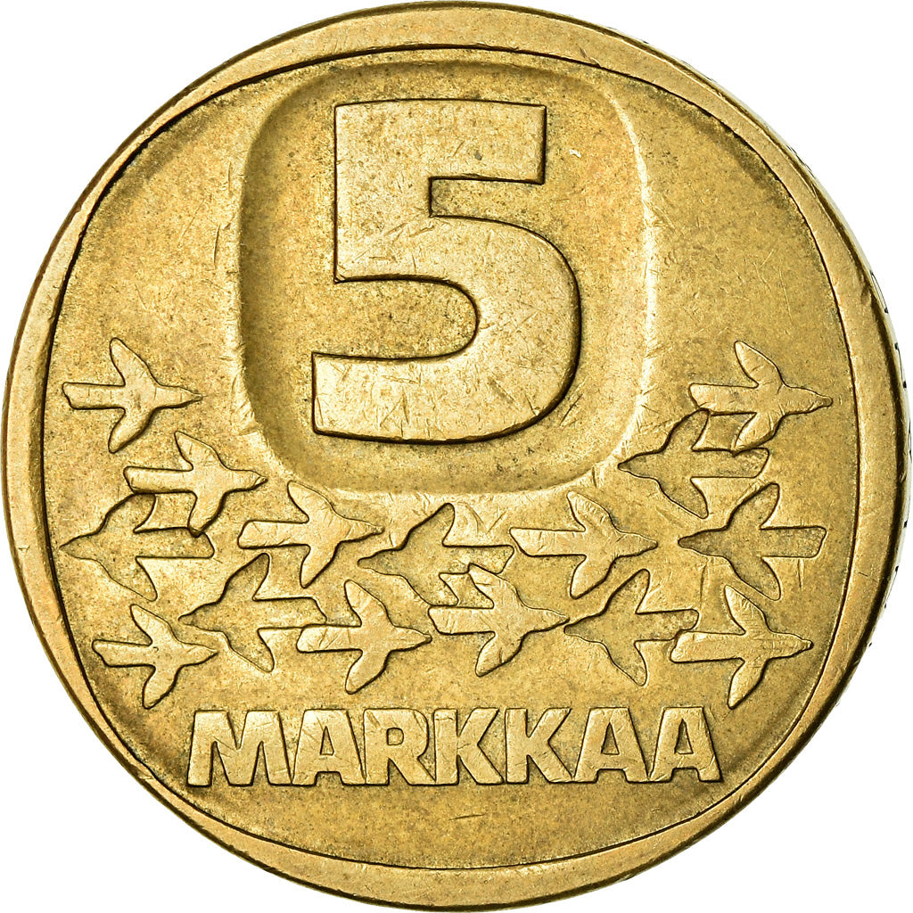 Monnaie, Finlande, 5 Markkaa, 1982, TTB+, Aluminum-Bronze, KM:57
