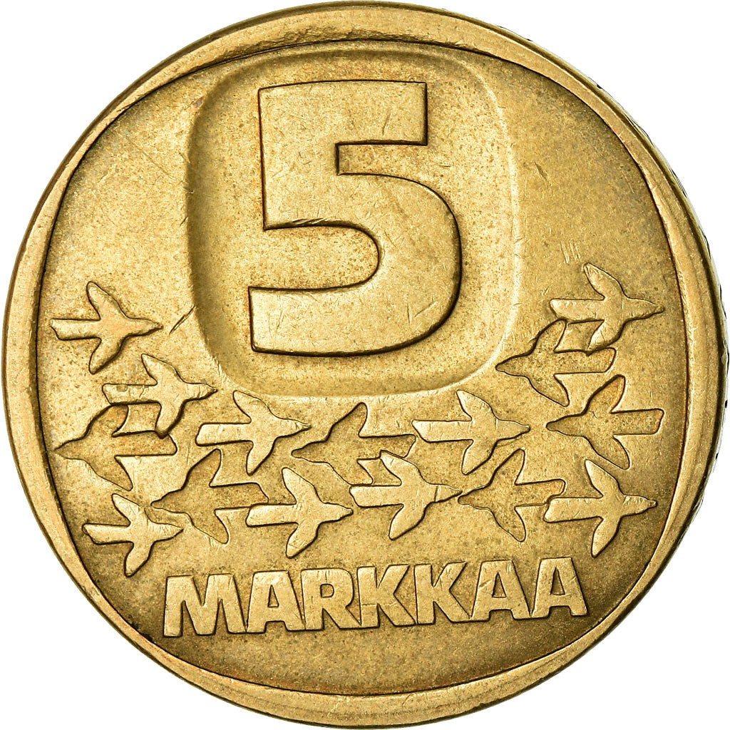 Coin, Finland, 5 Markkaa, 1983, EF(40-45), Aluminum-Bronze, KM:57