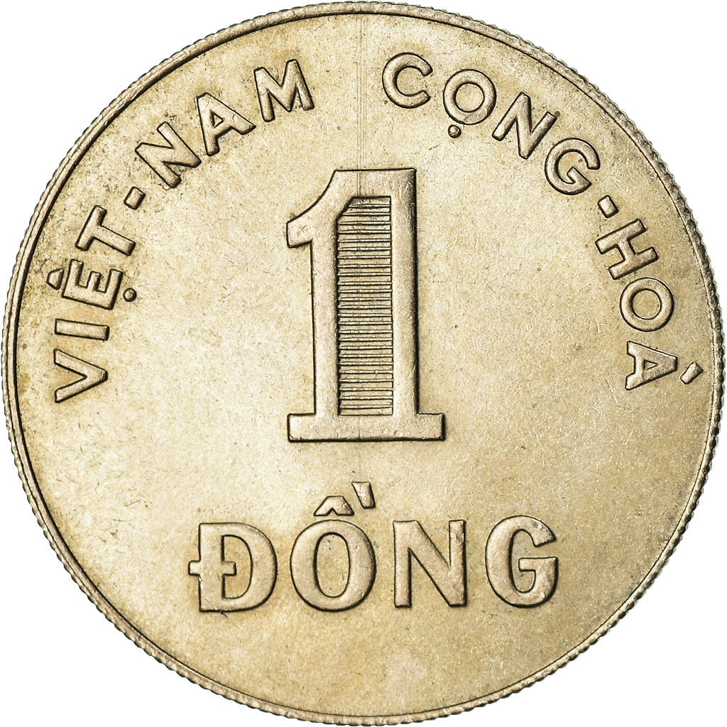 Coin, Vietnam, STATE OF SOUTH VIET NAM, Dong, 1964, AU(55-58), Copper-nickel