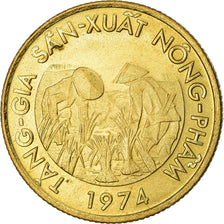 Moneta, Vietnam, STATE OF SOUTH VIET NAM, 10 Dông, 1974, SPL, Acciaio ricoperto