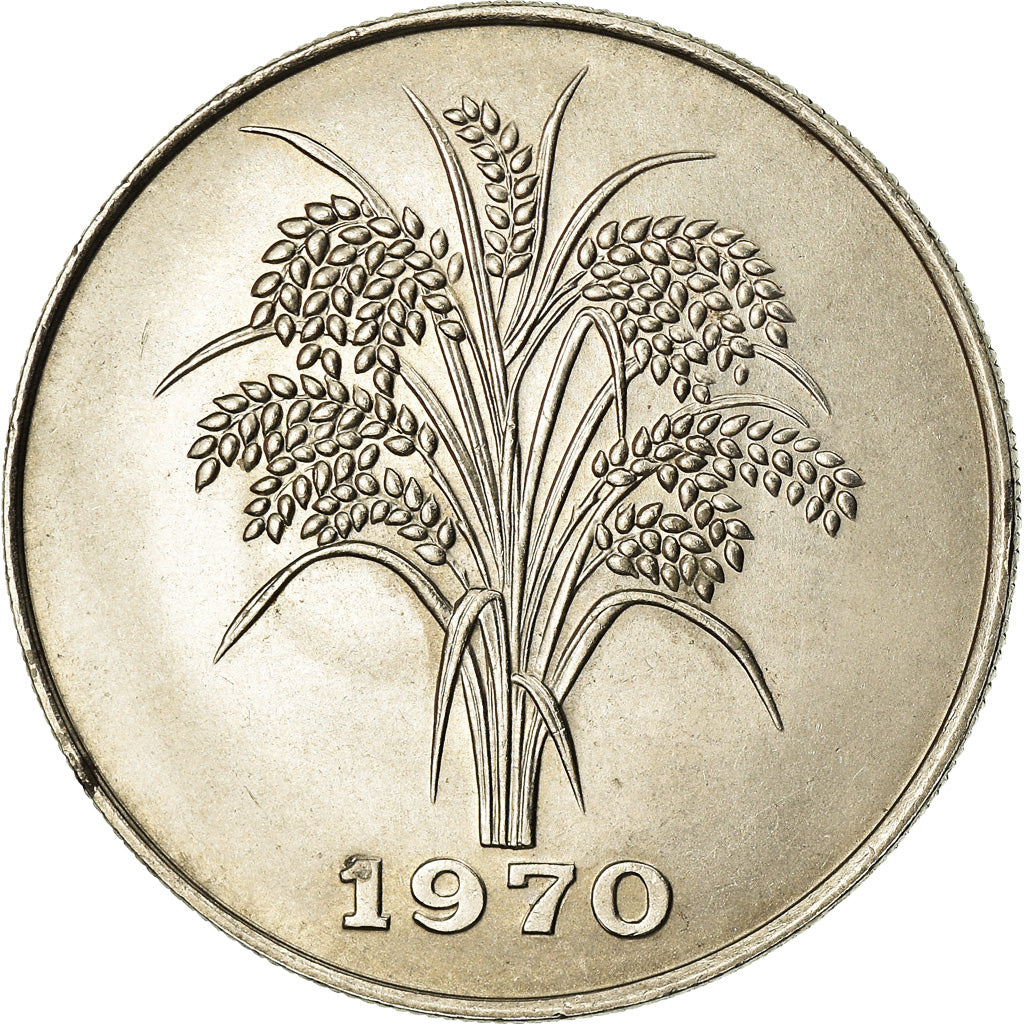 Coin, Vietnam, STATE OF SOUTH VIET NAM, 10 Dông, 1970, AU(55-58), Nickel Clad