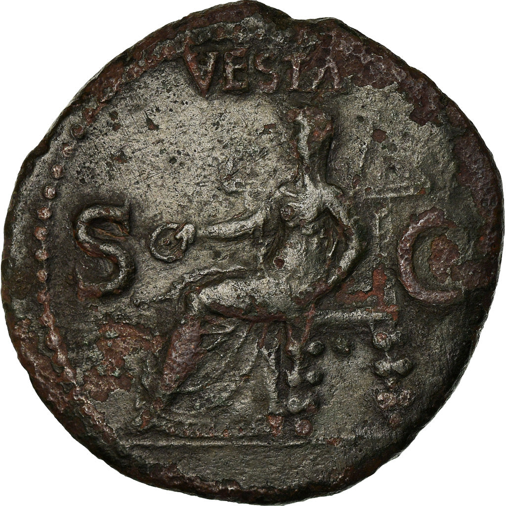 Coin, Caligula, As, 37-38, Rome, VF(20-25), Copper, RIC:38