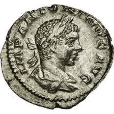 Moneta, Elagabalus, Denarius, AU(50-53), Srebro, Cohen:38