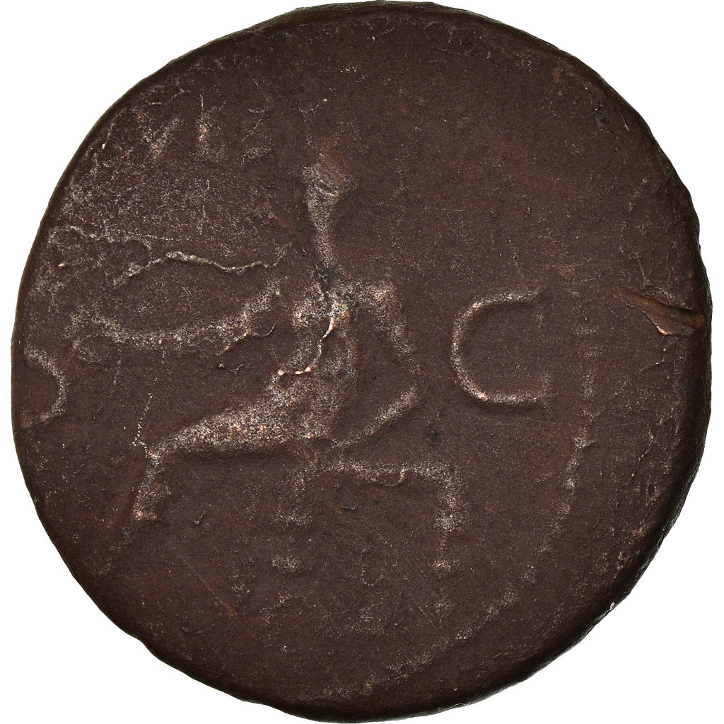 Coin, Caligula, As, 37-38, Rome, F(12-15), Copper, RIC:38