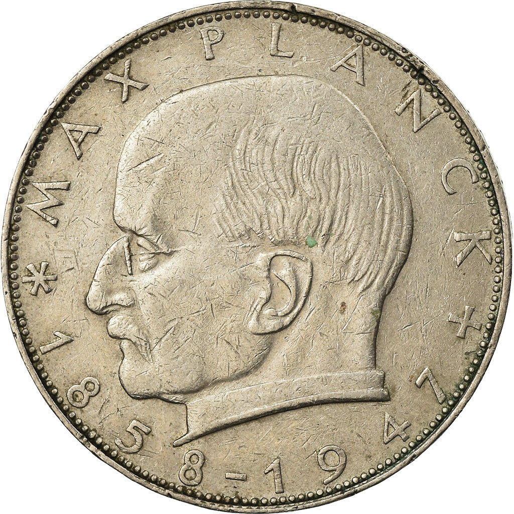 Münze, Bundesrepublik Deutschland, 2 Mark, 1962, Karlsruhe, SS+, Copper-nickel