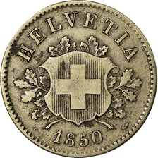 Coin, Switzerland, 10 Rappen, 1850, Strasbourg, VF(30-35), Billon, KM:6