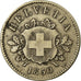 Coin, Switzerland, 10 Rappen, 1850, Strasbourg, VF(30-35), Billon, KM:6