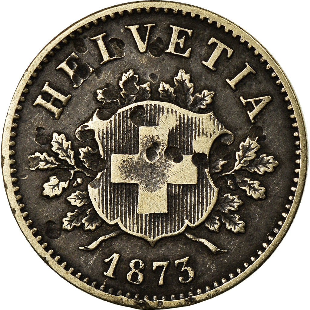 Monnaie, Suisse, 10 Rappen, 1873, Bern, TB, Billon, KM:6