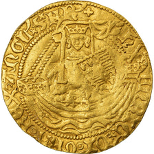 Coin, Great Britain, Henry VI, Half Noble, London, EF(40-45), Gold, Spink:1806