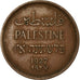 Münze, Palästina, Mil, 1927, SS+, Bronze, KM:1