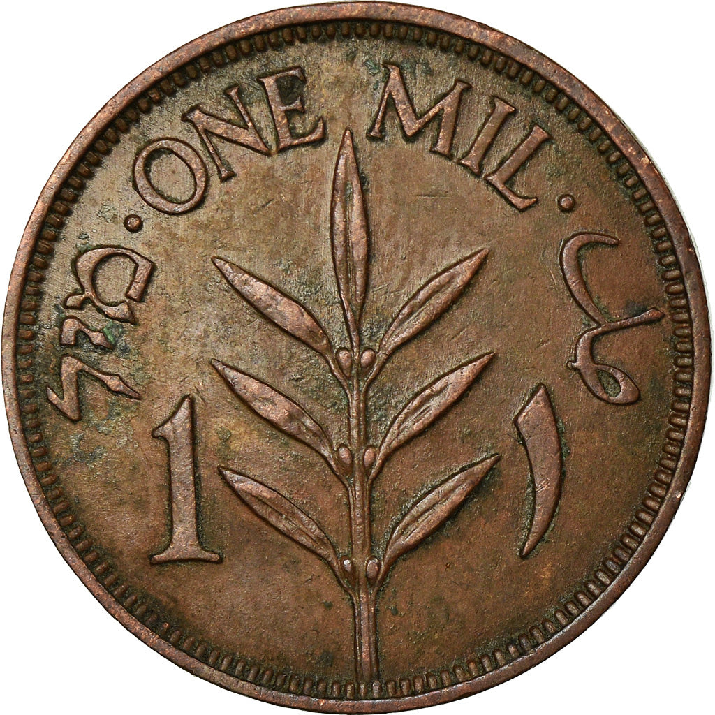 Monnaie, Palestine, Mil, 1937, TTB+, Bronze, KM:1