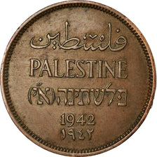 Münze, Palästina, Mil, 1942, SS+, Bronze, KM:1