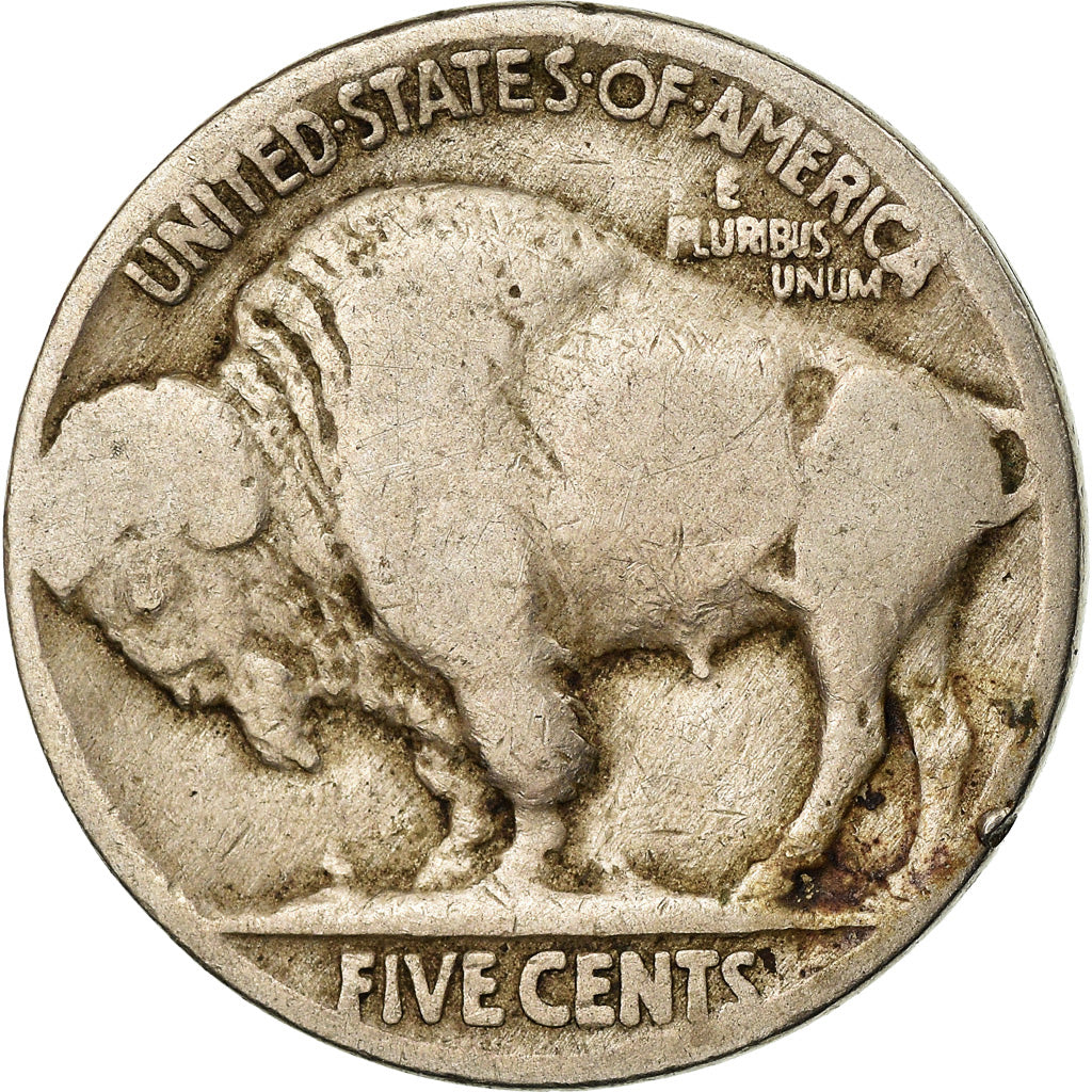 Coin, United States, Buffalo Nickel, 5 Cents, 1924, U.S. Mint, Philadelphia