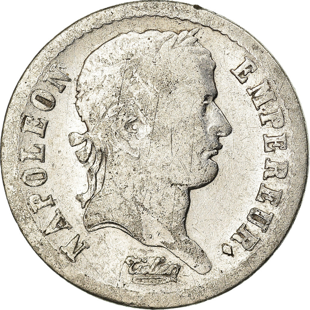 Munten, Frankrijk, Napoléon I, 1/2 Franc, 1812, Paris, ZG+, Zilver, KM:691.1