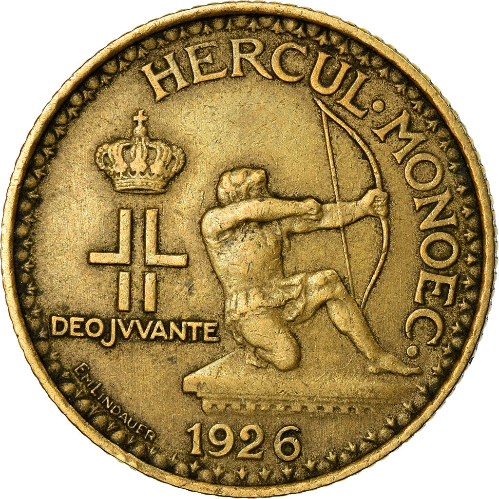 Münze, Monaco, Louis II, Franc, 1926, Poissy, S+, Aluminium, KM:120