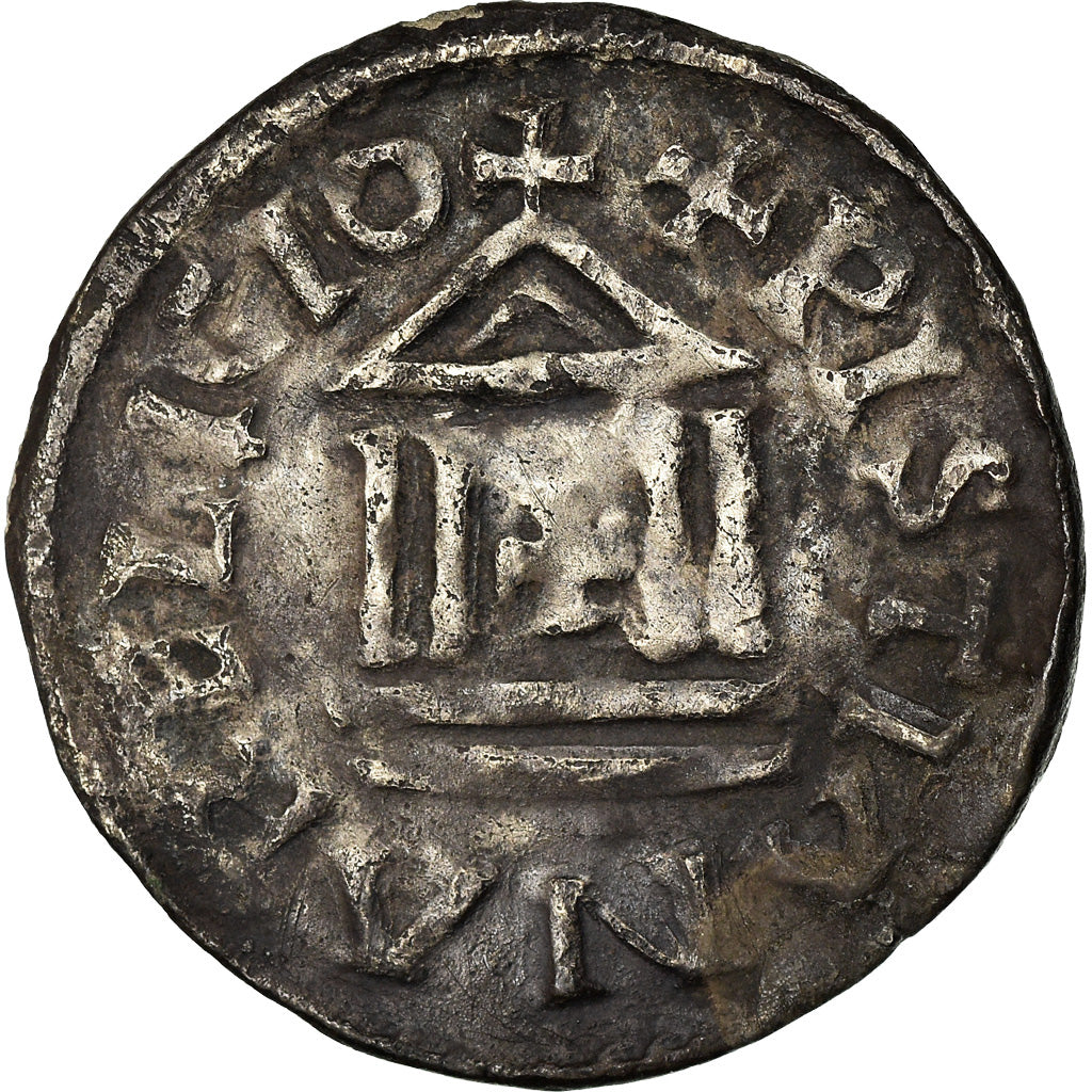 Munten, Frankrijk, Louis le Pieux, Denier, 822-840, ZF, Zilver, Prou:1016 var.