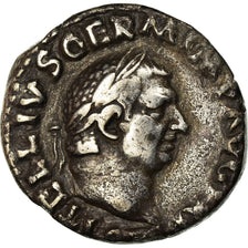 Moneta, Vitellius, Denarius, 69 AD, Rome, Rzadkie, AU(50-53), Srebro, RIC:105