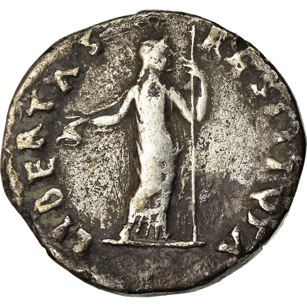 Coin, Vitellius, Denarius, 69 AD, Rome, Rare, AU(50-53), Silver, RIC:105