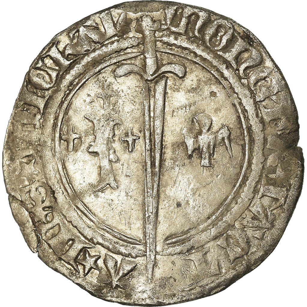 Monnaie, France, LORRAINE, René Ier d'Anjou, Demi-gros, Nancy, TTB, Argent