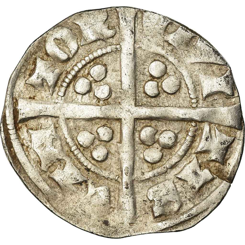 Coin, Great Britain, Edward III, Penny, Canterbury, EF(40-45), Silver