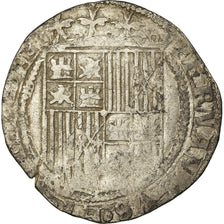 Coin, Spain, Ferdinand & Isabella, Real, Seville, EF(40-45), Silver