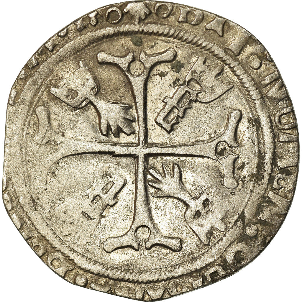 Moneta, Francja, François Ier, Grand blanc de Bretagne, Rennes, VF(30-35)