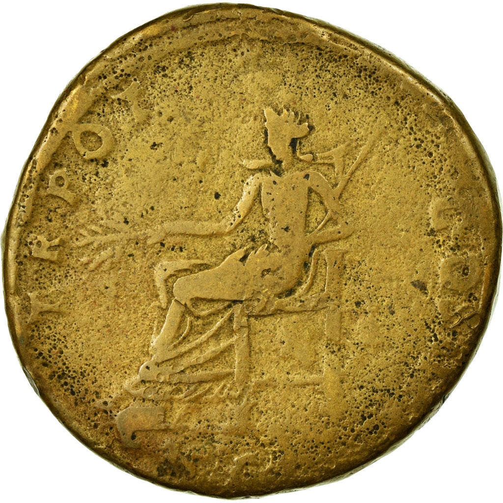 Coin, Trajan, Sestertius, F(12-15), Copper, Cohen:636