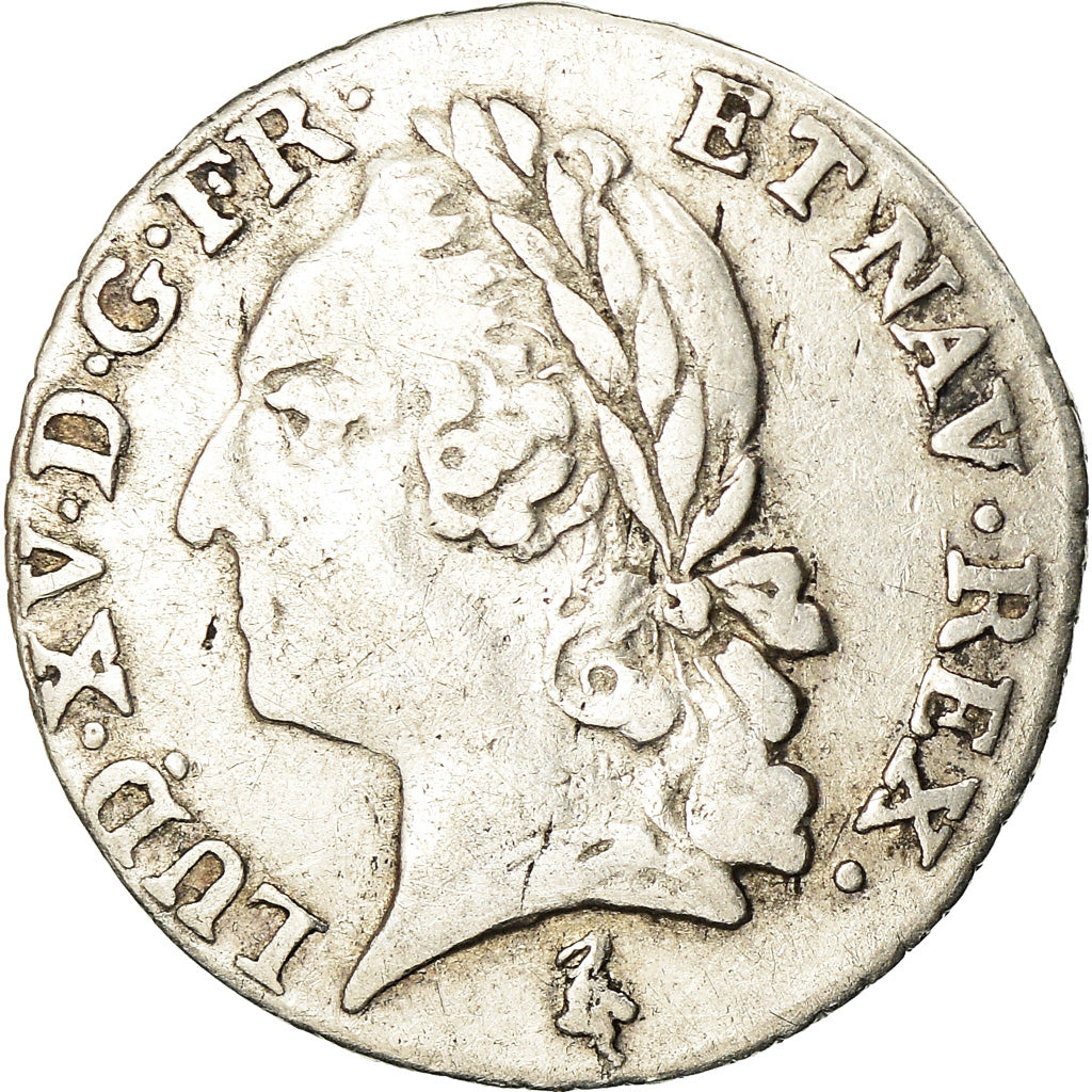 Moneta, Francia, Louis XV, 1/20 Écu à la vieille tête (6 sols), 6 Sols, 1/20