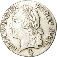 Moneta, Francia, Louis XV, 1/20 Écu à la vieille tête (6 sols), 6 Sols, 1/20