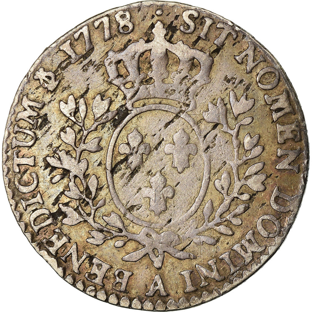Moneta, Francia, Louis XVI, 1/10 Écu, 12 Sols, 1/10 ECU, 1778, Paris, MB+