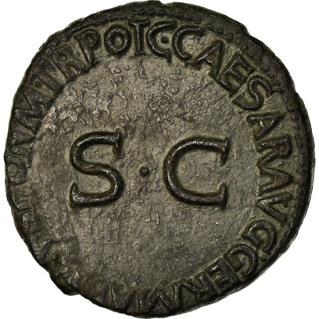 Coin, Germanicus, As, 37-38, Rome, Rare, EF(40-45), Bronze, RIC:35