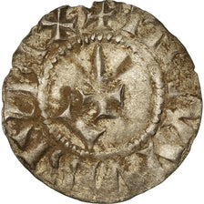 Moneta, Francia, Louis IV d'Outremer, Denarius, 970-980, Langres, BB, Argento